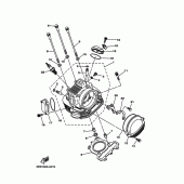 Схема вузла: Головка циліндра Yamaha TW125