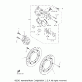 Схема вузла: Переднє гальмо Yamaha FZ6 FZ6R