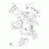 Схема узла: Топливный бак Yamaha YZF-R6/ YZF600 R6