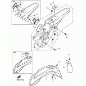 Схема узла: Крыло Yamaha WR250 WR250F