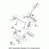 Схема узла: Рулевой механизм Yamaha XV250 V-Star