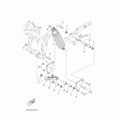 Схема вузла: Задня підвіска Yamaha WR125 WR125R