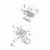 Схема узла: Головка цилиндра Yamaha XVS1300 Midnight Star