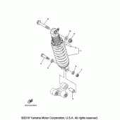 Схема вузла: Задня підвіска Yamaha XT250 XT250