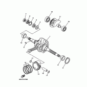 Схема вузла: Колінчастий вал та Поршень Yamaha YP250 Majesty