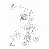 Схема вузла: Впускна система 1 Yamaha XVS1300 V-Star Classic