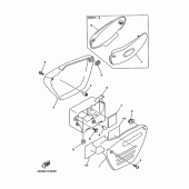 Схема вузла: Бічна кришка Yamaha SRV250 Renaissa