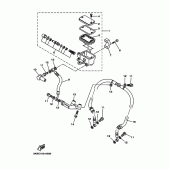 Схема узла: Передний тормозной цилиндр Yamaha XVS1100 V-Star Silverado