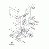 Схема вузла: Задній важіль та Підвіска Yamaha XV1900 Midnight Star