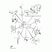 Схема вузла: Електроустаткування 2 Yamaha XV250 V-Star