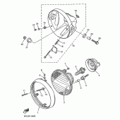 Схема узла: Фара Yamaha XJR1300
