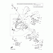 Схема вузла: Облицювальні елементи 1 Yamaha FZ1 FZ1 FAZER (S-TYPE)