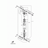 Схема вузла: Задня підвіска Yamaha YZ250 YZ250