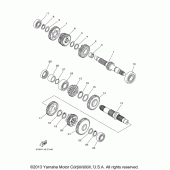 Схема вузла: Трансмісія Yamaha XV1700 Road Star Midnight