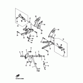 Схема вузла: Підніжки та Підставка Yamaha YZF-R1 R1 RaceBase