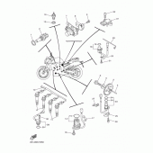Схема вузла: Електроустаткування 1 Yamaha FZ1 FZ1 FAZER (Naked, ABS)