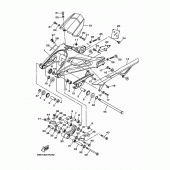Схема вузла: Задній важіль та підвіска Yamaha XSR900/ MTM850 XSR900 Abarth