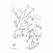 Схема узла: Облицовочные элементы 2 Yamaha YZF-R125