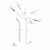 Схема вузла: Кермо та Тросики Yamaha MT03 MT-03