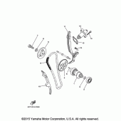 Схема вузла: Распредвал и Цепь ГРМ Yamaha XT250 XT250