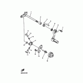 Схема вузла: Вал перемикання Yamaha YZ426F