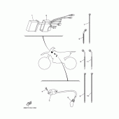 Схема узла: Электрооборудование 1 Yamaha YZ250 YZ250