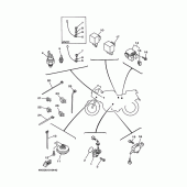 Схема вузла: Електроустаткування 2 Yamaha TRX850