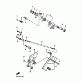 Схема узла: Вал переключения Yamaha FZ6 FZ6 FAZER