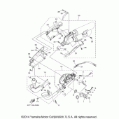 Схема вузла: Вихлопна система Yamaha XV1900 Raider