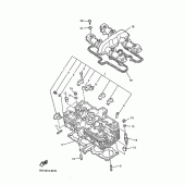 Схема узла: Головка цилиндра Yamaha XJR1300