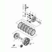Схема вузла: Сцепление Yamaha MTN250 MT-25