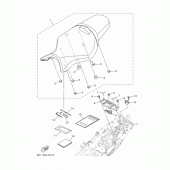 Схема вузла: Сидіння Yamaha FZ10/ MTN1000 MT-10