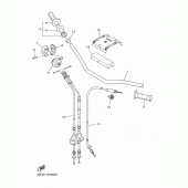 Схема вузла: Кермо та Тросики Yamaha YZ450F YZ450F