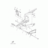 Схема вузла: Задній важіль та Підвіска Yamaha YZF-R3