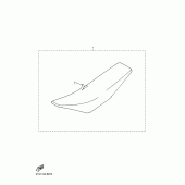 Схема вузла: Сидіння Yamaha YZ450F YZ450F