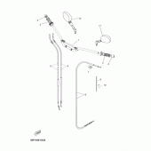 Схема вузла: Кермо та Тросики Yamaha XT660 Tenere