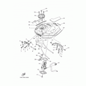 Схема вузла: Паливний бак Yamaha MT07/MTT690 MT-07