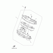 Схема узла: Панель приборов Yamaha XP500 T-MAX