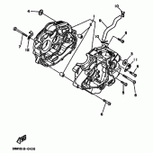 Схема вузла: Картер двигуна Yamaha XT225 XT225