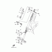 Схема вузла: Рульовий механізм 2 (5KP3,6,A) Yamaha XVS400 Drag Star Classic