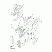 Схема вузла: Бічна кришка Yamaha WR250 WR250F