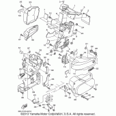 Схема вузла: Бічна кришка Yamaha XVS1100 V-Star Custom