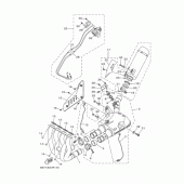 Схема вузла: Вихлопна система Yamaha FZ10/MTN1000 MT-10 SP