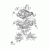 Схема вузла: Картер двигуна Yamaha XVZ1300 Royal Star Venture