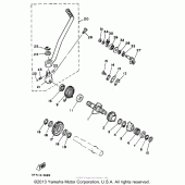 Схема узла: Привод стартера Yamaha XT350 XT350