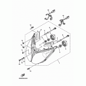Схема вузла: Фара Yamaha XP500 T-MAX