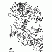 Схема вузла: Впускна система Yamaha XV750 Virago