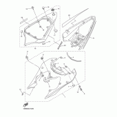 Схема узла: Боковая крышка Yamaha YZF-R6/ YZF600 R6