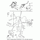 Схема узла: Электрооборудование (1) Yamaha XVZ1300 Venture Royale