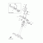 Схема вузла: Рулевий механізм Yamaha TTR90 TT-R90